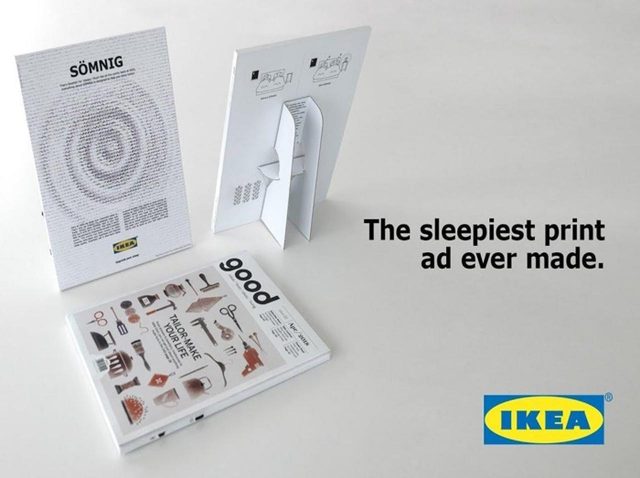 イケア、睡魔に襲われる「世界一眠くなる広告」を展開