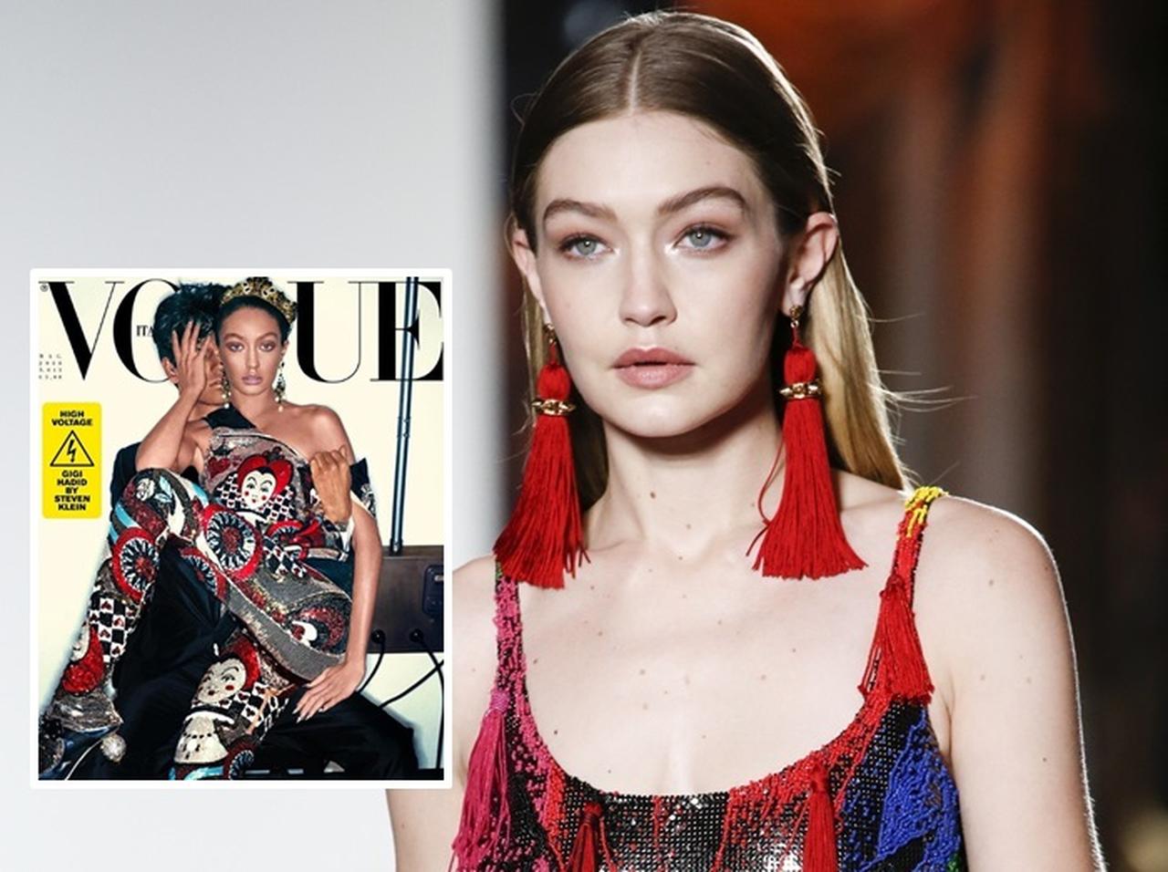 ジジ・ハディッド、伊VOGUE表紙で肌を黒く塗り批判殺到→SNSで謝罪