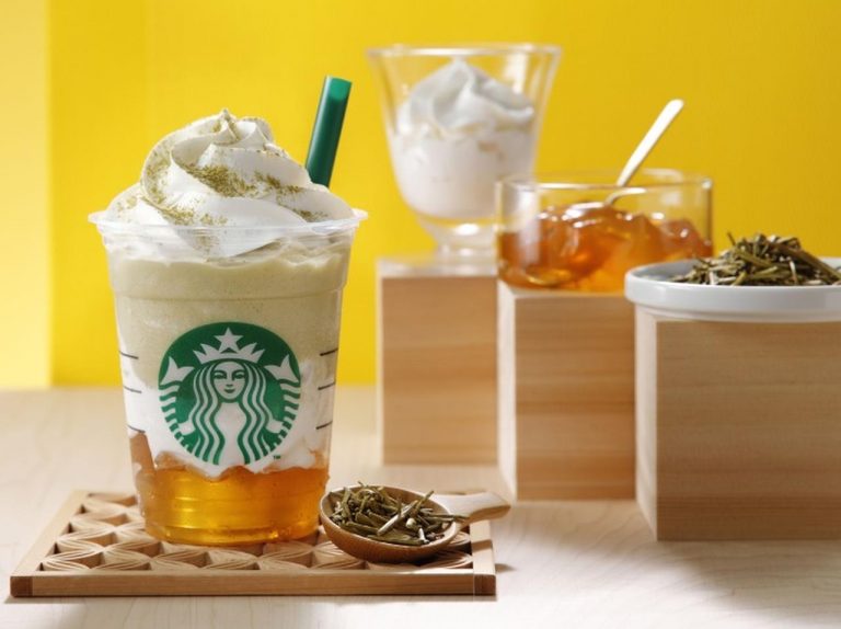 スターバックス×日本!黄金色の「加賀棒ほうじ茶フラペチーノ」が新発売