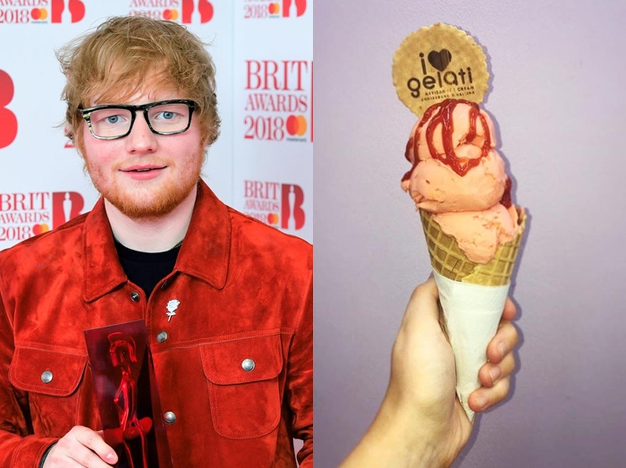 エド・シーランを称えて作られたアイスクリームが全然美味しそうじゃない