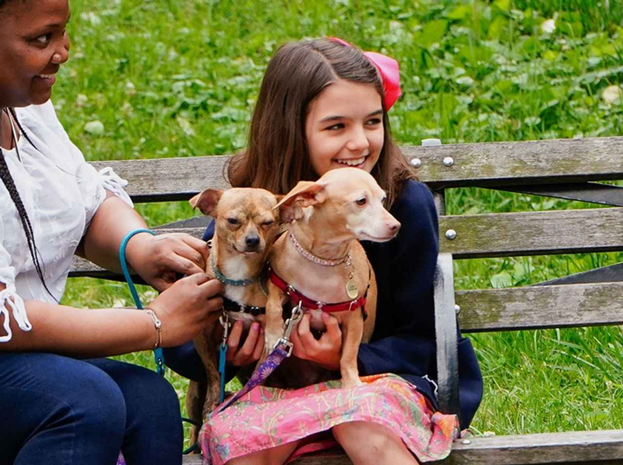 トム・クルーズの愛娘スリちゃん、犬と遊ぶ姿が愛らしい