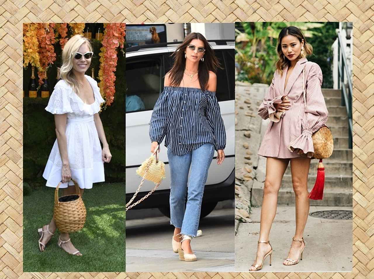 この夏ゲットしたいのは「かごバッグ」!海外セレブのコーデを拝見