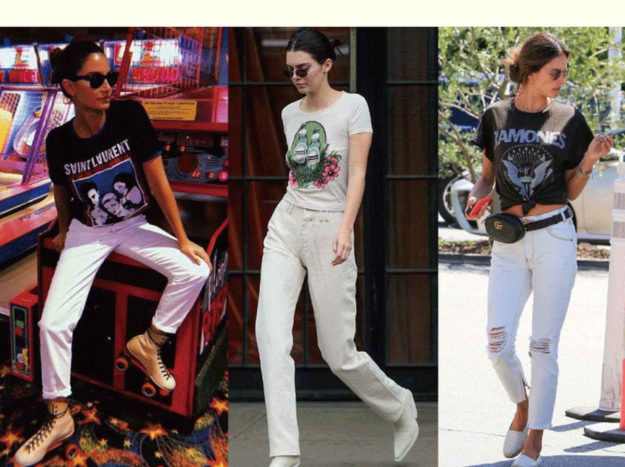 夏に人気!今年のホワイトデニムの着こなし方をセレブに学ぶ