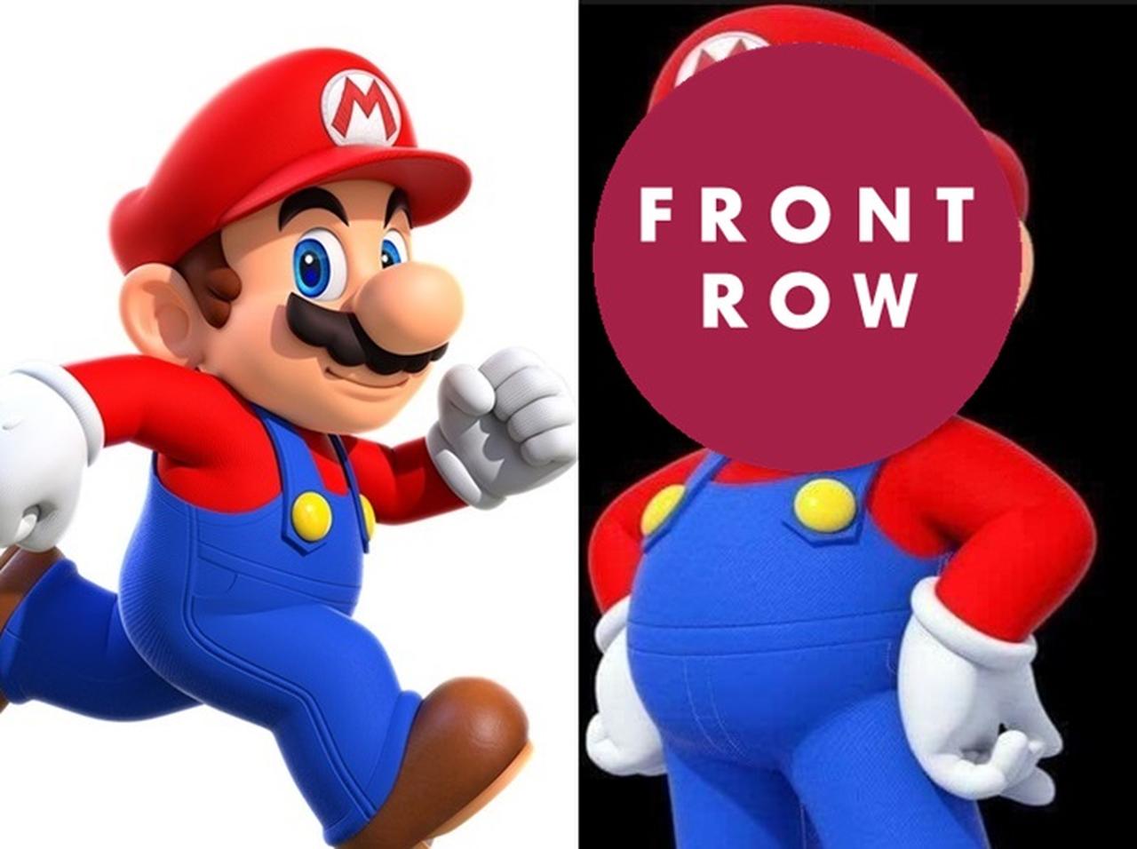 マリオがヒゲと眉毛を全剃りしたらこうなる