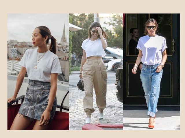 海外セレブに学ぶ、白Ｔシャツコーデを格上げする方法