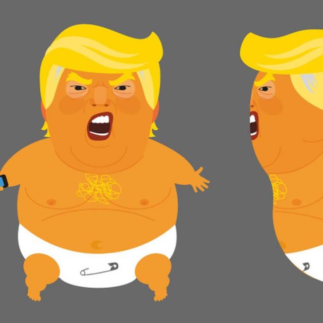 トランプ大統領の上空に「トランプベイビー」飛ばすクラウドファンディングに150万円