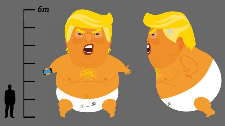 トランプ大統領の上空に「トランプベイビー」飛ばすクラウドファンディングに150万円