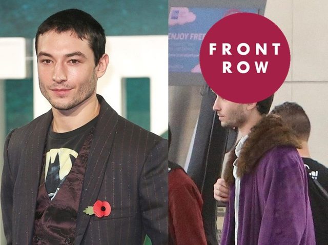 エズラ・ミラー、空港で頭に乗せているものに「なんで!?」と突っ込みたくなる