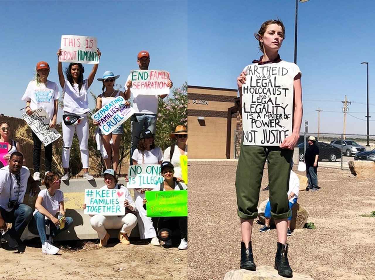 「移民親子引き離し」問題にセレブたちも反応、抗議運動や断食ストに参加