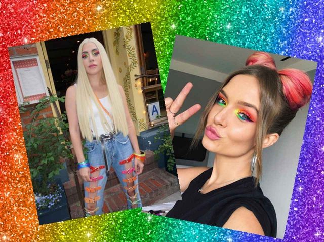 セレブも夢中！「プライド月間」にぴったりなレインボーメイク