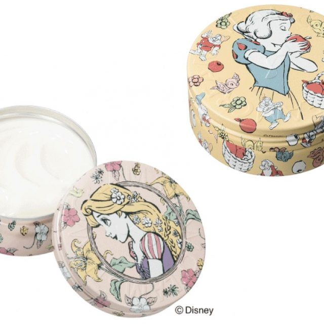 ラプンツェル、白雪姫など、ディズニープリンセス デザインの全身用保湿クリームが新発売