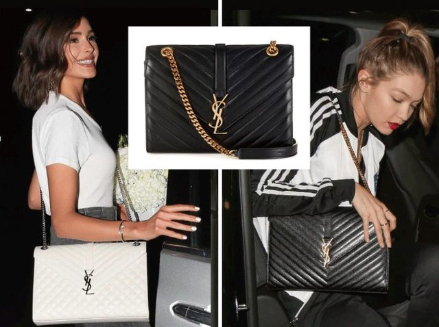 サンローランのチェーンバッグを愛用するセレブたち