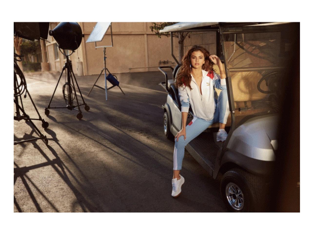 セレーナ・ゴメスが着る、プーマの新作「カリフォルニアEXOTIC」