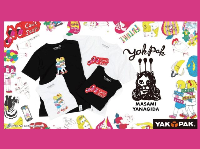 NYブランドのヤックパックと人気イラストレーターヤナギダマサミがコラボ
