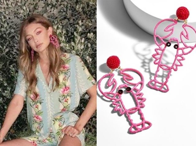 値段もお手頃！ジジ・ハディッド愛用、夏につけたい「ザリガニピアス」が可愛い