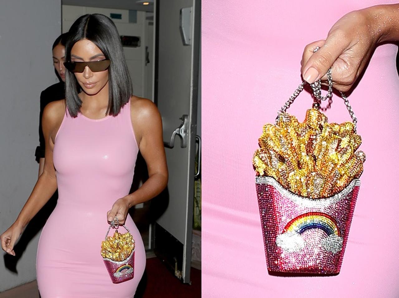 年収60億キム・カーダシアン、愛用する「フライドポテト」型バッグの値段が可愛くない