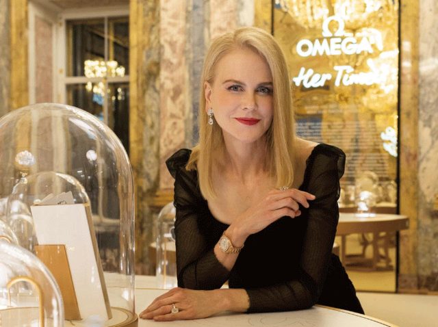 オメガのHer Timeエキシビションに、ニコール・キッドマンが登場