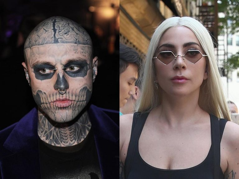 全身タトゥーの「ゾンビボーイ」事故死の可能性も、レディー・ガガが謝罪