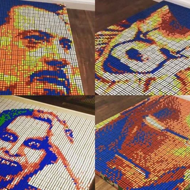 「アイアンマン」「ペニーワイズ」「ジョーカー」…コレ、全部ルービックキューブです