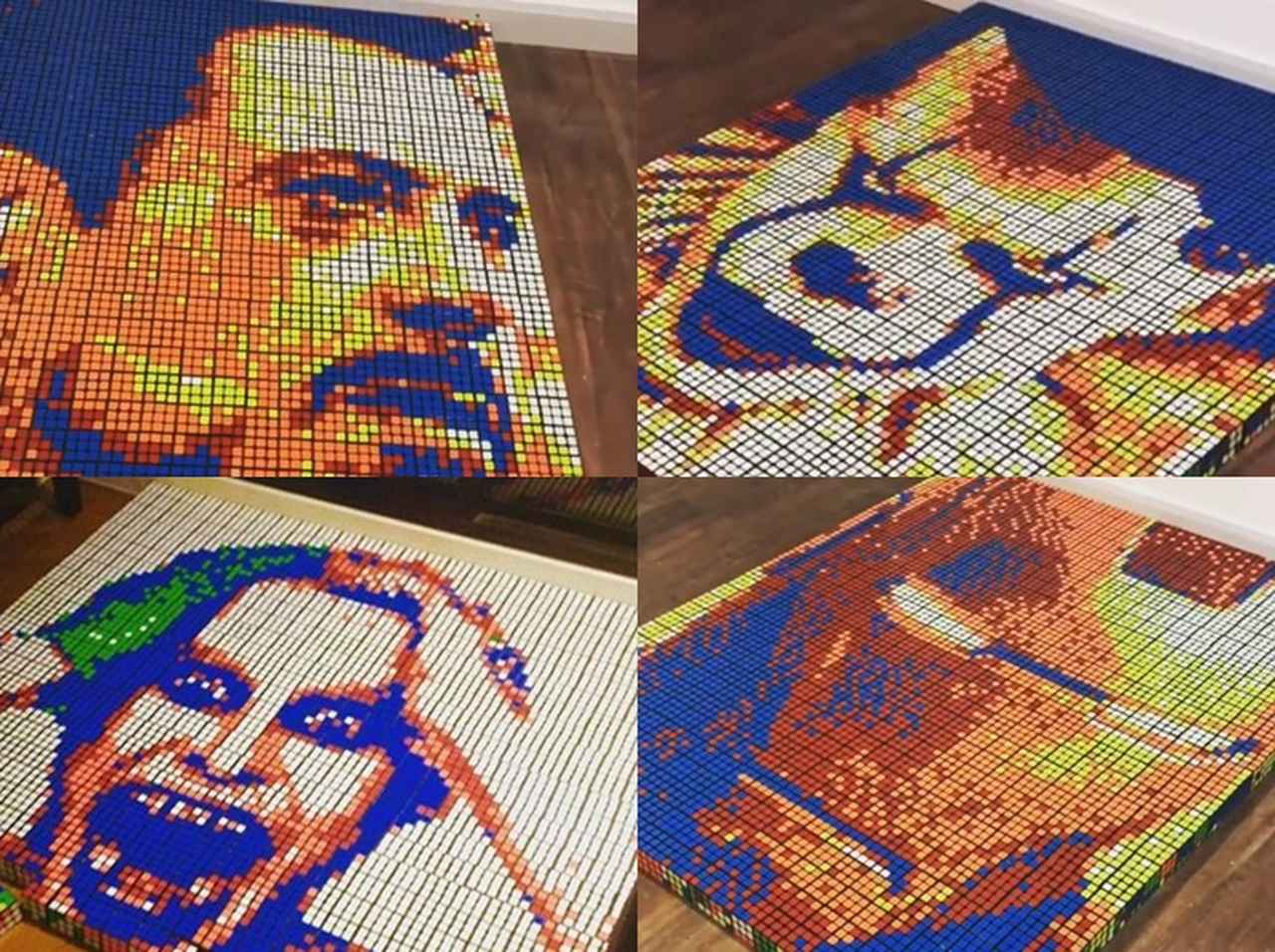 「アイアンマン」「ペニーワイズ」「ジョーカー」…コレ、全部ルービックキューブです