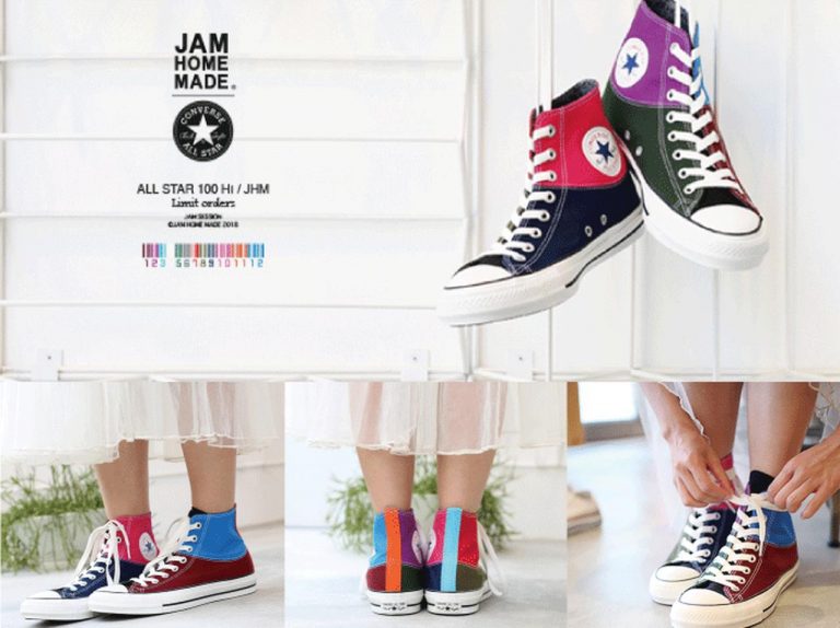 コンバースとジャムホームメイドがコラボ、誕生石カラーをデザイン