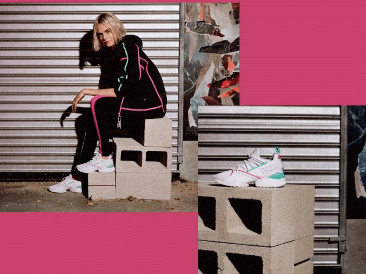 カーラ・デルヴィーニュが履くプーマの新作スニーカー、ミューズ マイア ストリート1