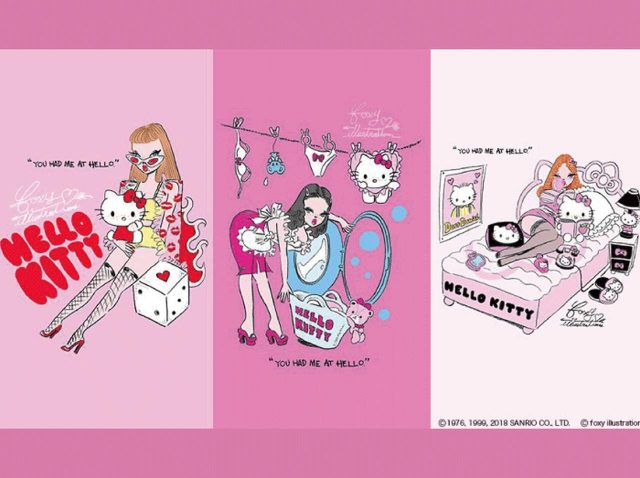 ハローキティ×人気イラストレーターfoxy illustrationsのおしゃれコラボ