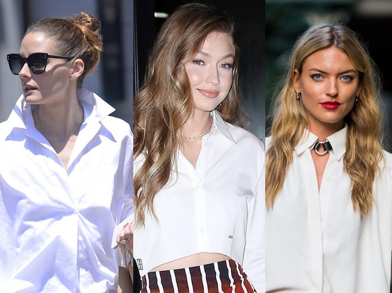 今年はこう着るのが正解！海外セレブによる「白シャツ」の最旬コーデ集