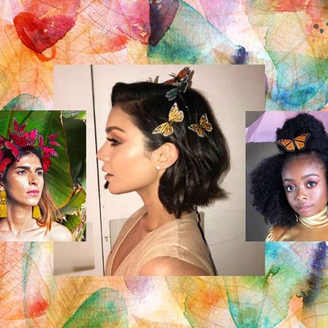 髪の毛に「蝶々」ヘアスタイルが新トレンド、90年代の流行がカムバック