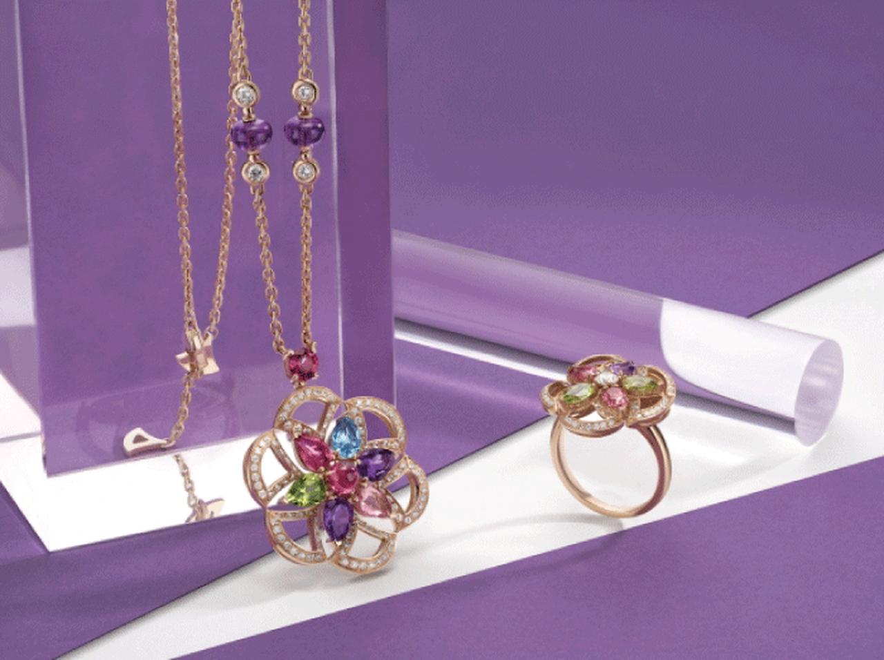 ブルガリの「ディーヴァ ドリーム」よりフラワーモチーフの新作ジュエリーが登場