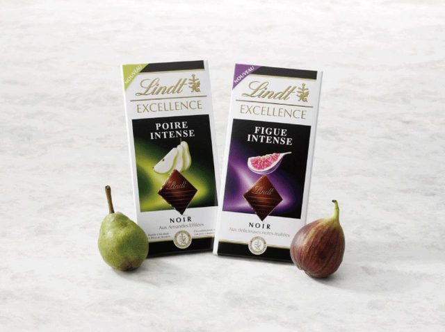 プレミアムチョコのリンツ新作、洋ナシとイチジク