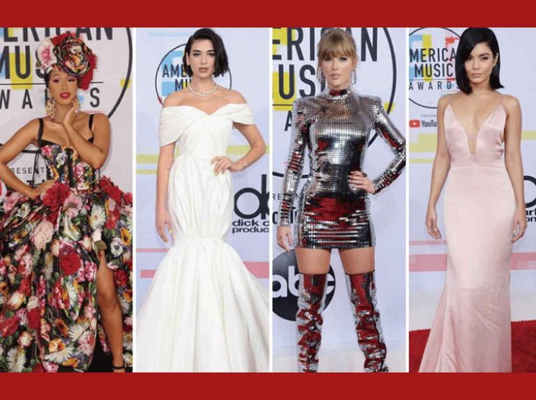 2018年アメリカン・ミュージック・アワードのレッドカーペット・ファッションをお届け