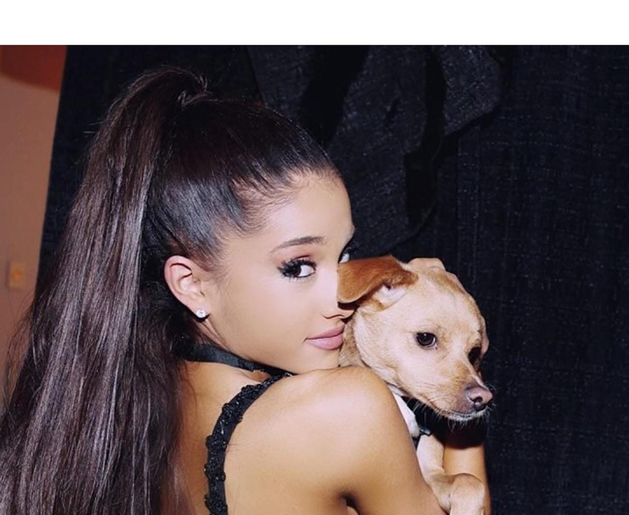 アリアナ・グランデ、愛犬と似ている？ある写真が証明する「飼い主と犬は似る」説