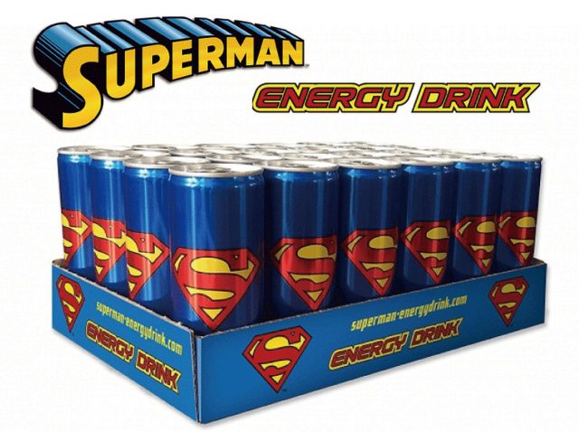 スーパーマンが、エナジードリンクに！