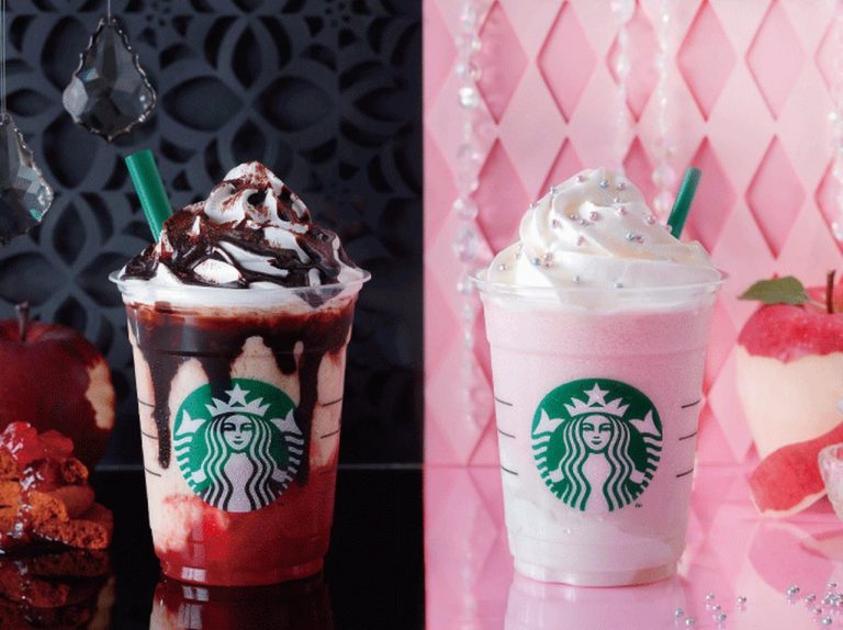 スターバックス新作は、ダークアップルorミルクアップル味 2つのフラペチーノ!