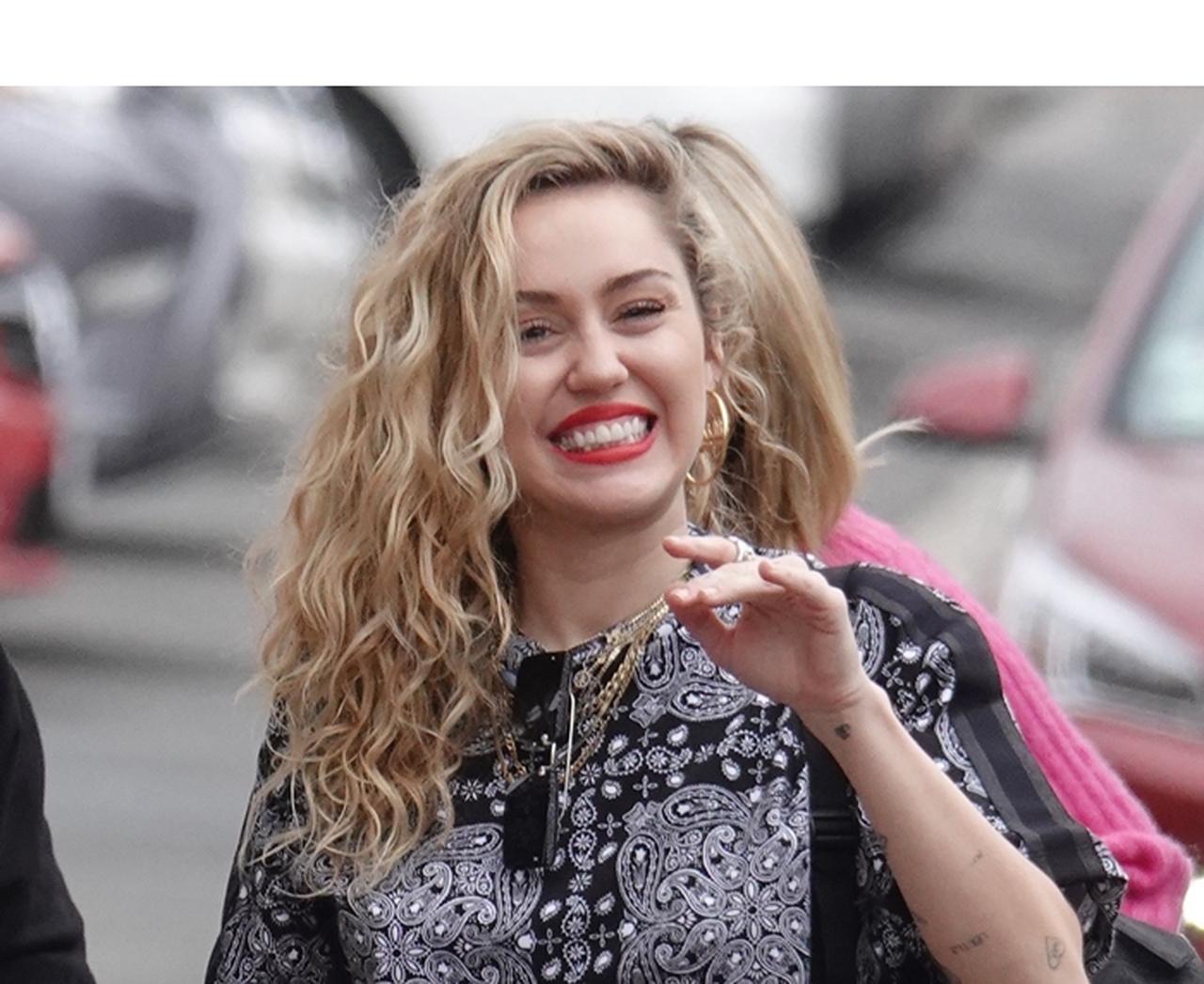 マイリー・サイラス、ド派手な格好で犬の散歩をする姿を激写！表舞台に復帰か？