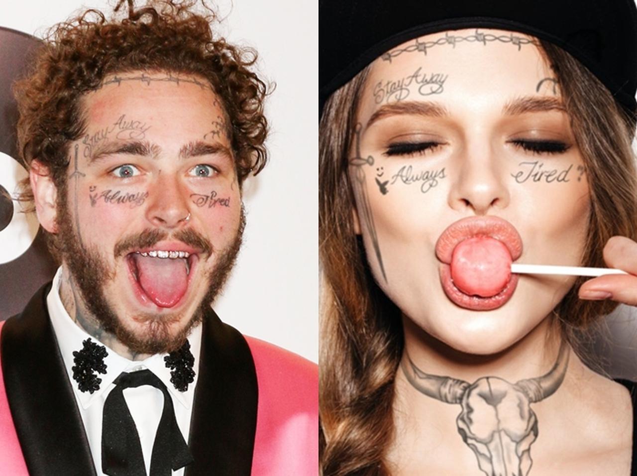 今年のハロウィンは「顔面タトゥー」が人気!あのセレブになれちゃうシールが登場