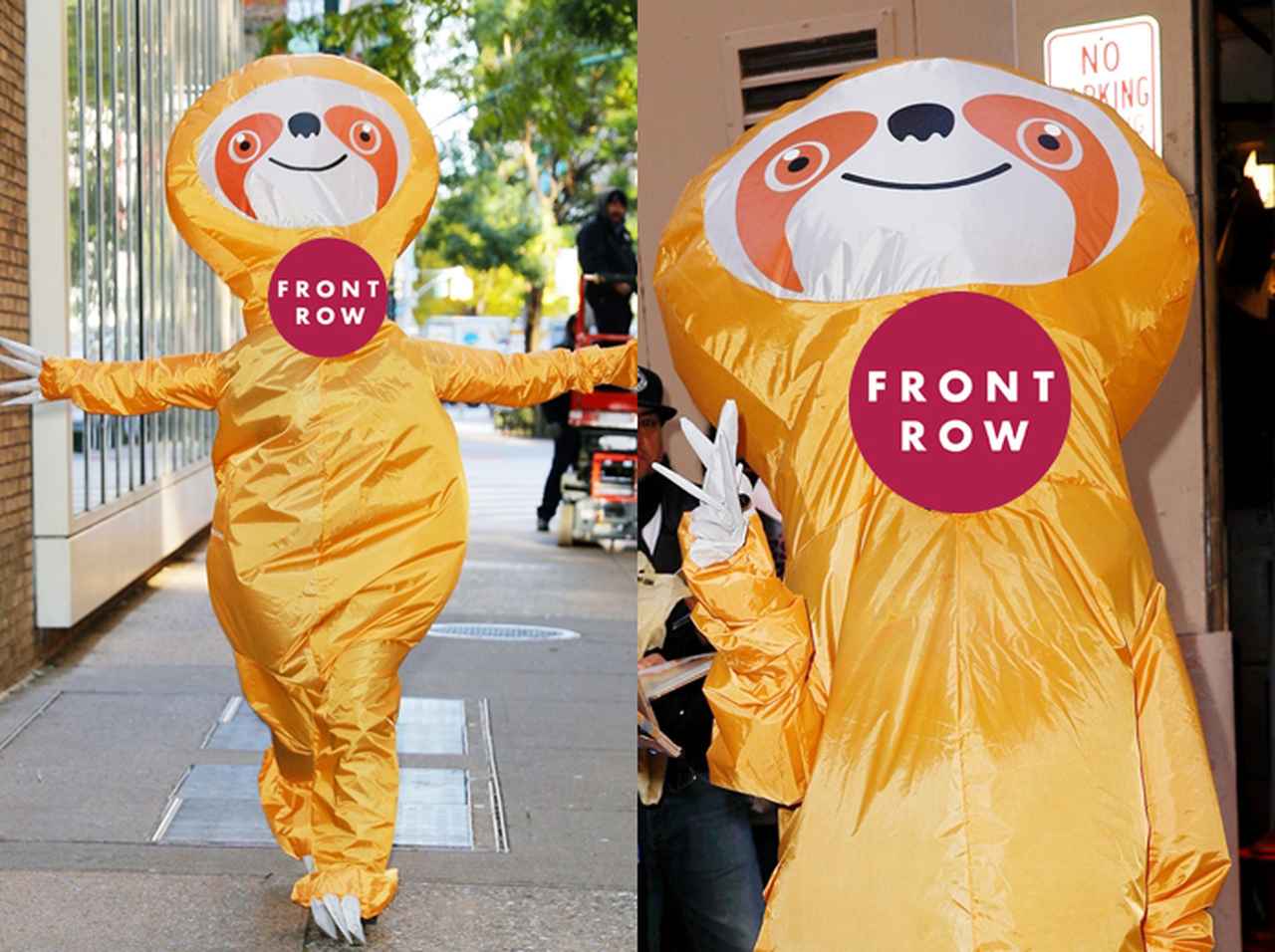 「巨大なナマケモノ」に扮した超人気セレブは一体誰でしょう?