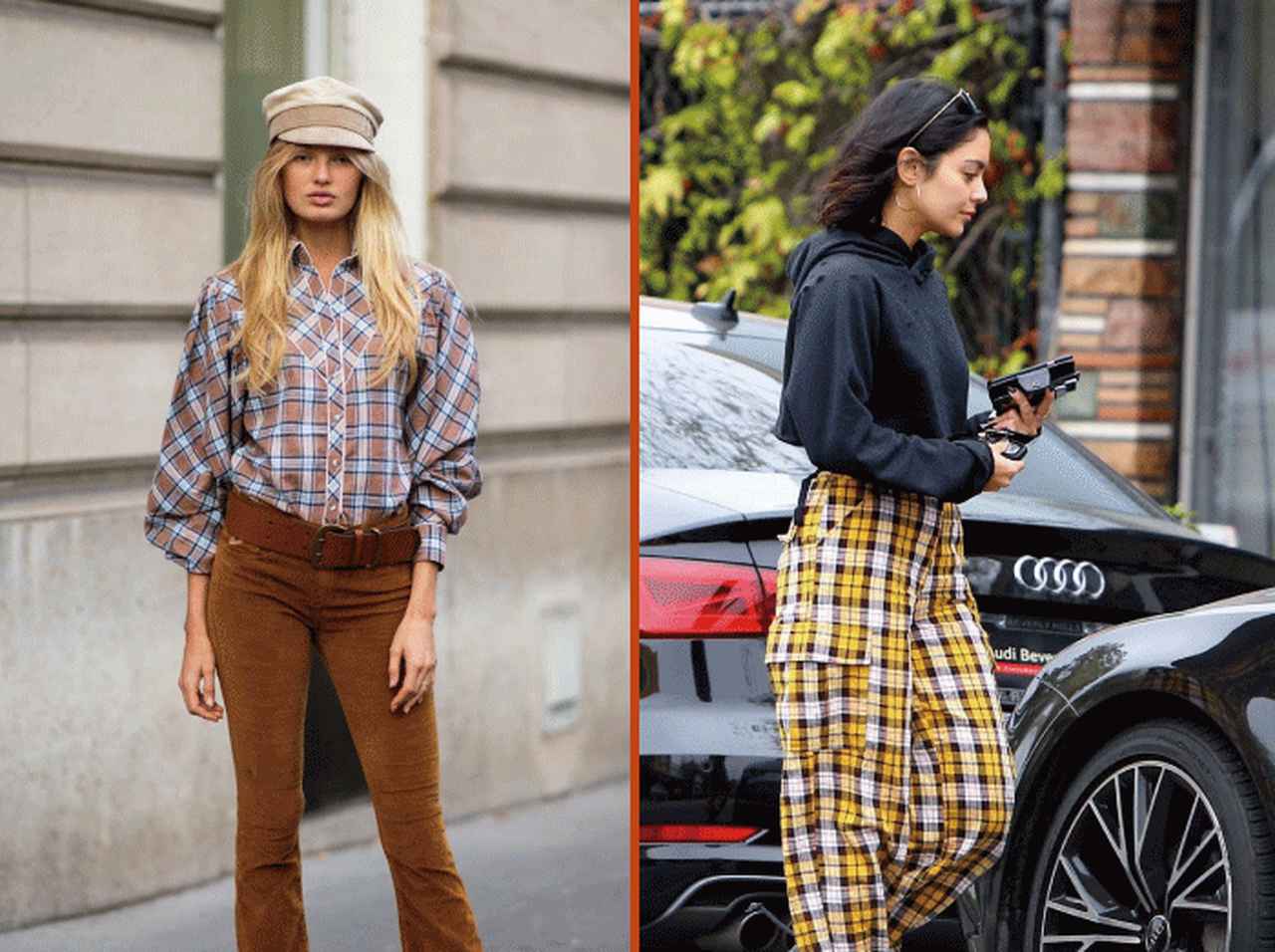 ロミー&ヴァネッサ、今年らしいチェックアイテムの着こなし方