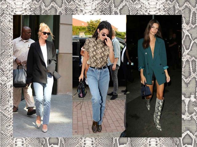 今季の大注目アイテム！セレブも夢中な「パイソン柄」の最旬コーデ集