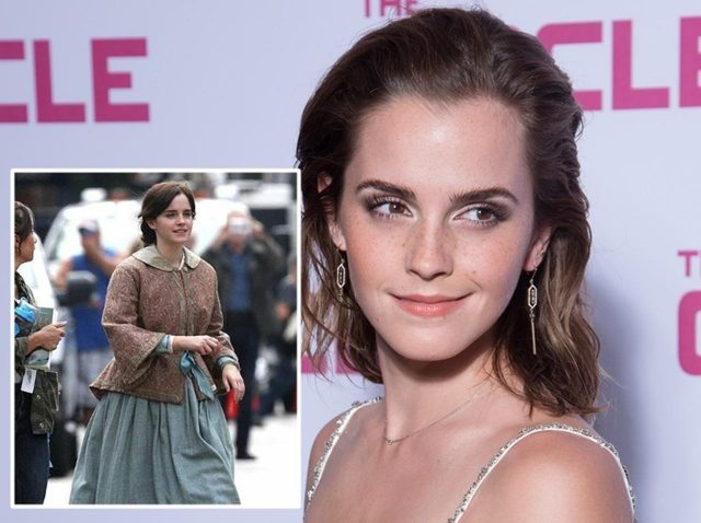 エマ・ワトソンが新作『若草物語』の撮影スタート、時代を感じる衣装で登場