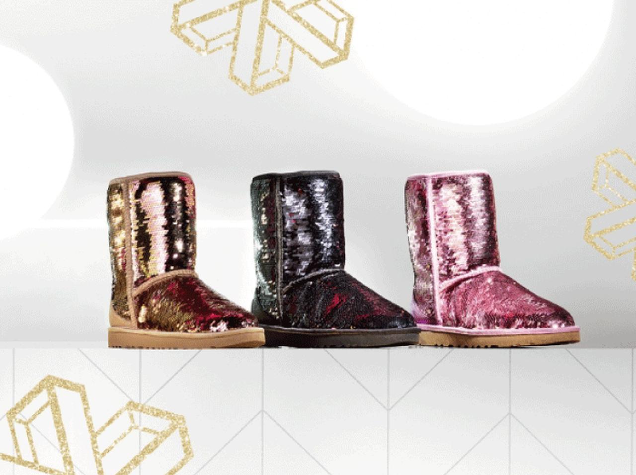 UGG、グリッターやファーのホリデーコレクション登場