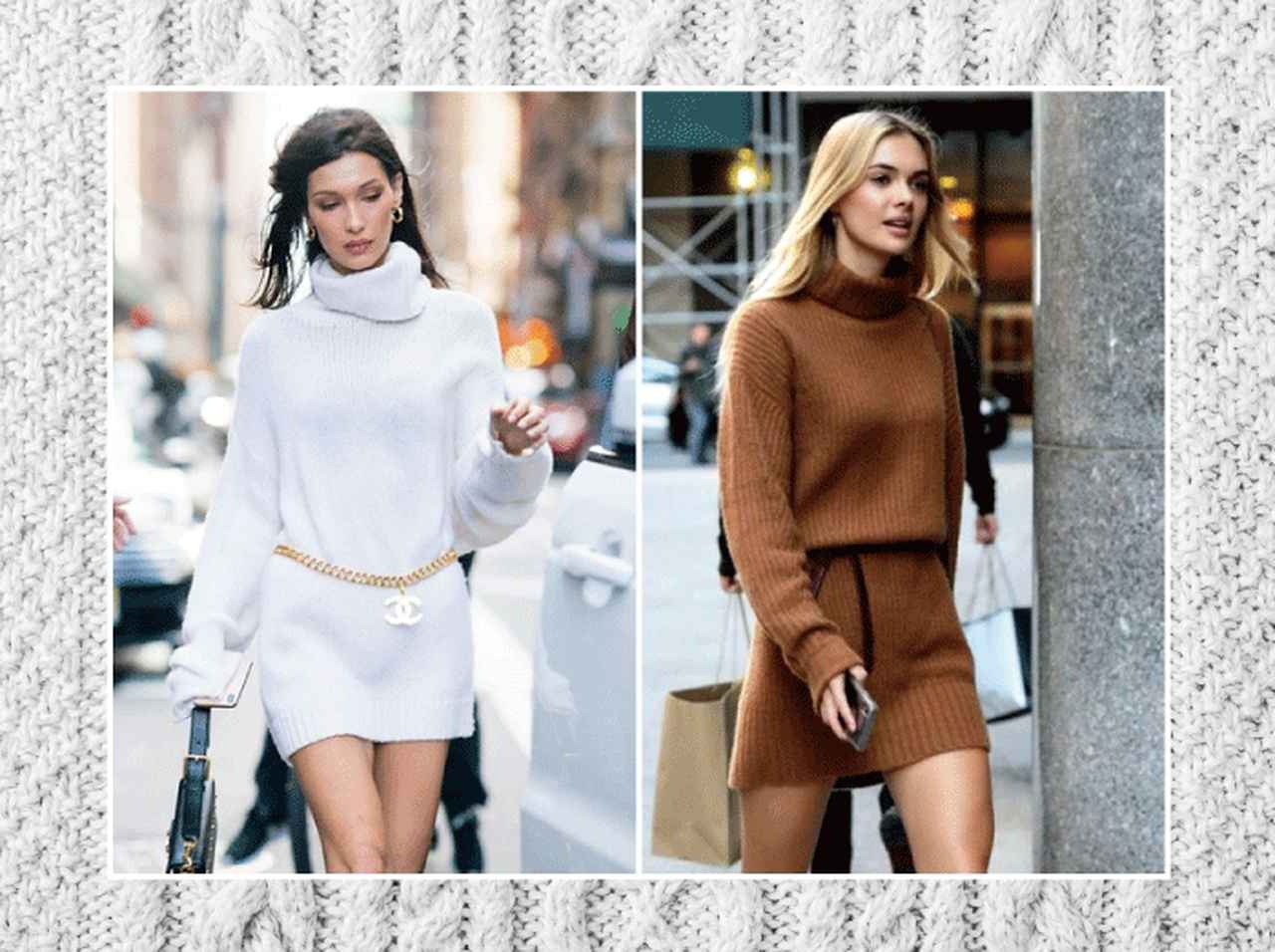 永遠のキュートルック♡ニットワンピを今年っぽく着る