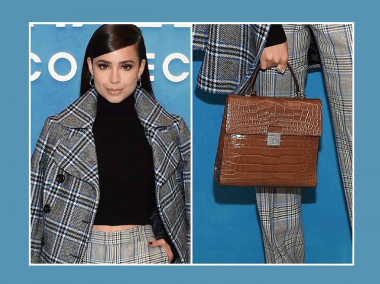 ソフィア・カーソン、マイケル・コース コレクションのチェックアイテムの着こなしに注目