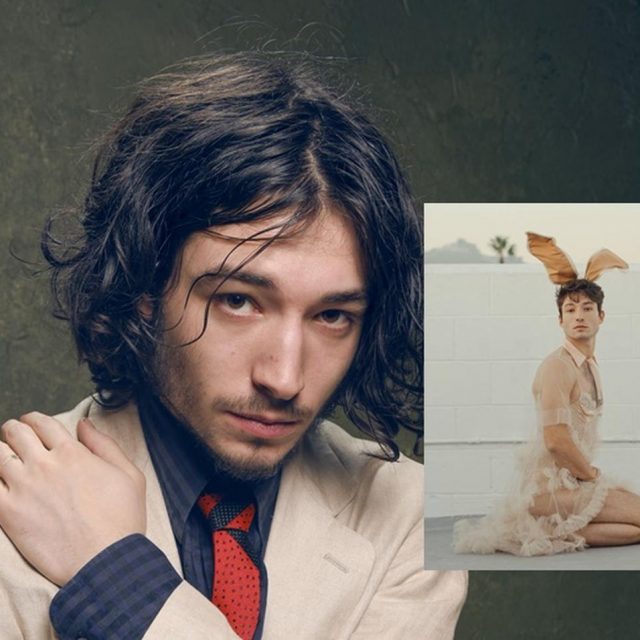 エズラ・ミラーがプレイボーイ誌に「網タイツ×ハイヒール」で圧巻の美