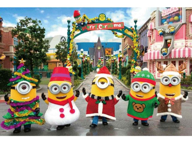 USJ、ミニオンがクリスマスをお祝い！ハチャメチャ“イエロー・クリスマス”開幕
