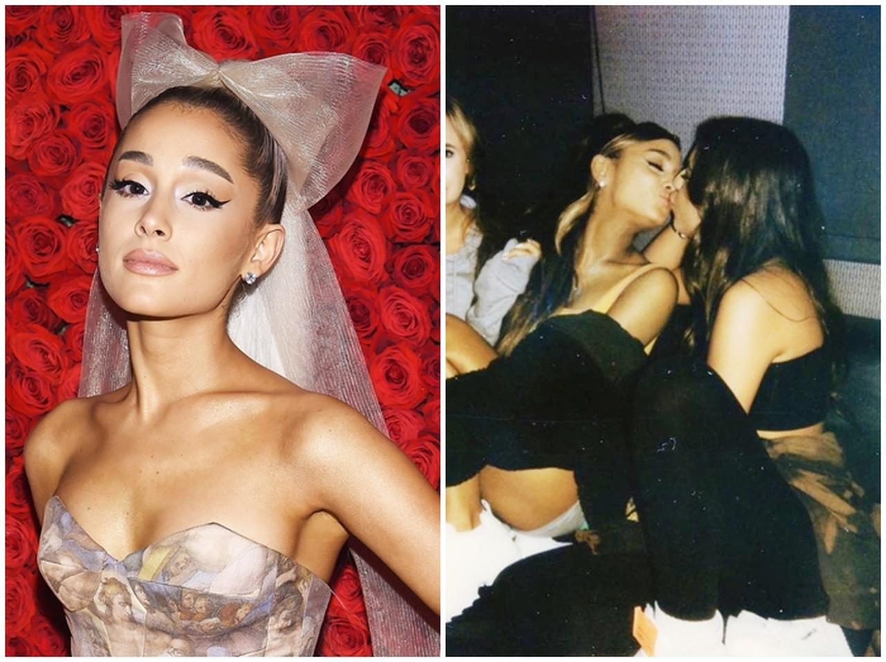 アリアナ・グランデが「女性とキス」する写真に秘められた“ヒント”とは?