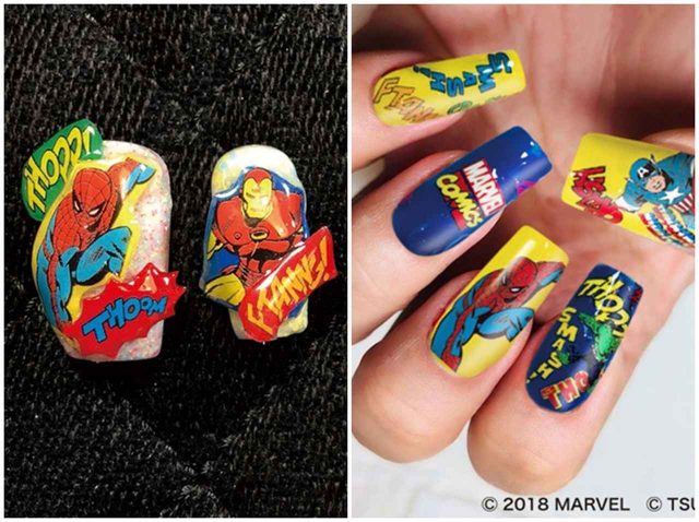 マーベルのヒーロー達がネイルシールに！