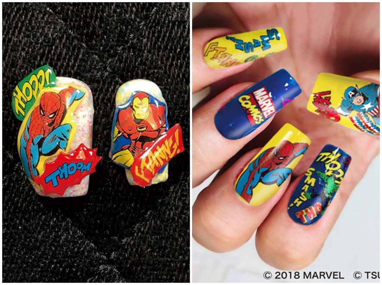 マーベルのヒーロー達がネイルシールに!