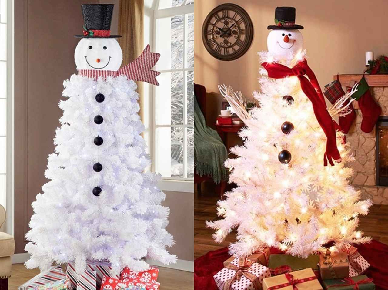 家の中に雪だるま！「スノーマン・クリスマスツリー」が可愛くて癒される